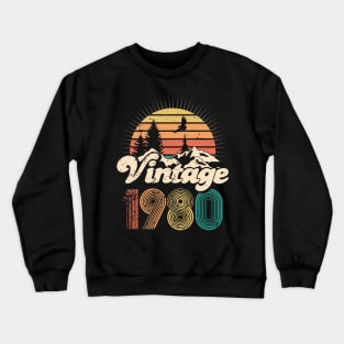 40th birthday gifts for men and women 1980 gift 40 years old Crewneck Sweatshirt